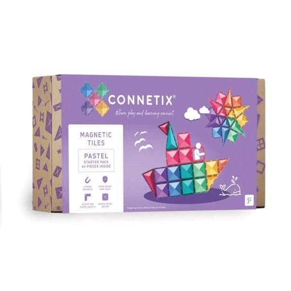 Connetix | Magnetische tegels | Pastel | 64 stuks