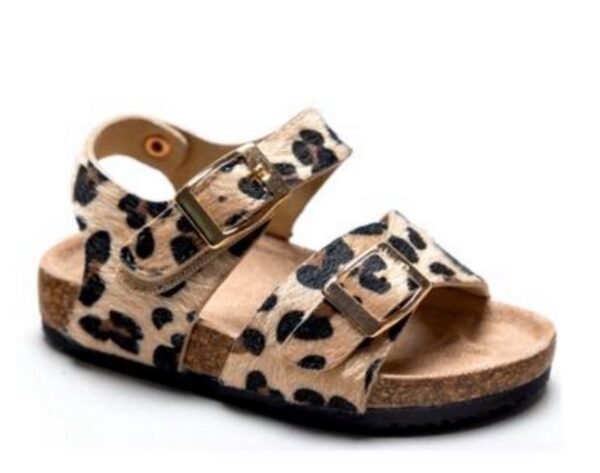 Sandalen | leopard | met klittenband