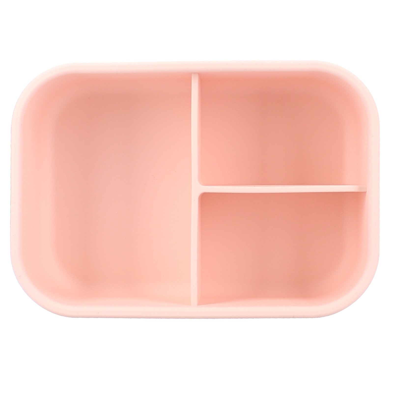 Roze Siliconen Kinderlunchbox – 3 Vakjes | Bloemenprint | Kidzroom Enchanted Memories - Afbeelding 3