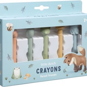 ittle Dutch waskrijtjes – Forest Friends (set van 5)