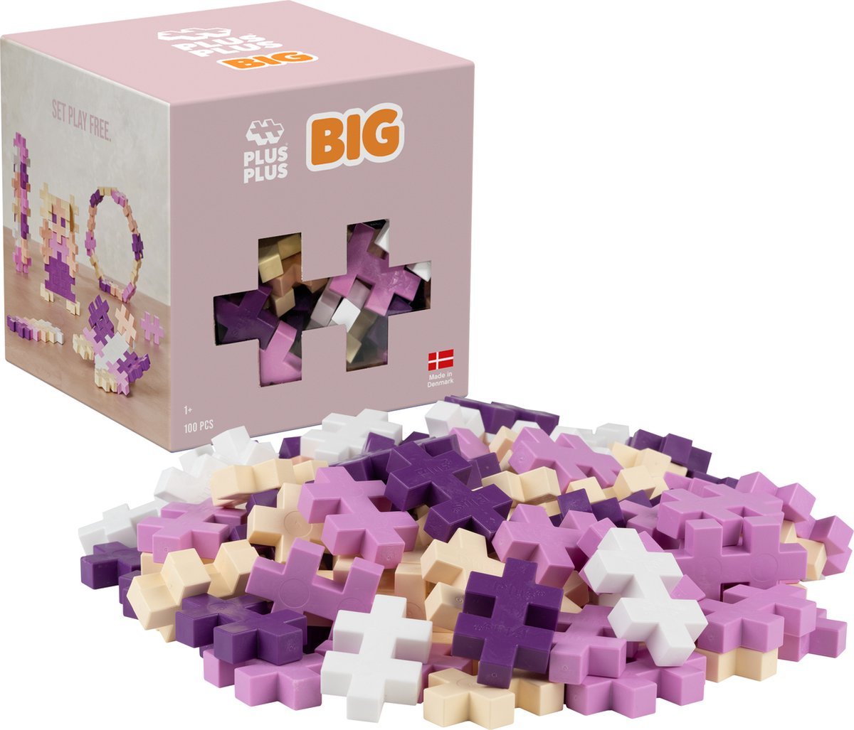 Plus-Plus BIG Bloom Colormix (100 stuks) – Creatief & kleurrijk speelgoed vanaf 1 jaar