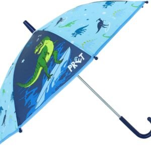 Kinderparaplu Dino – Lichtblauw & Donkerblauw | Vrolijke en veilige paraplu voor kinderen