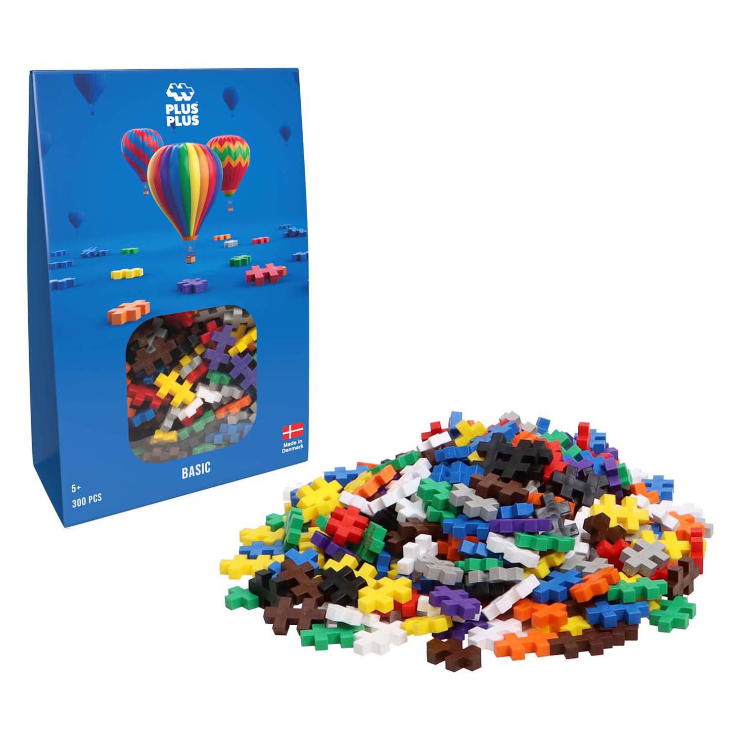 Plus-Plus Basic Colormix – 300 stuks | Creatief constructiespeelgoed vanaf 5 jaar