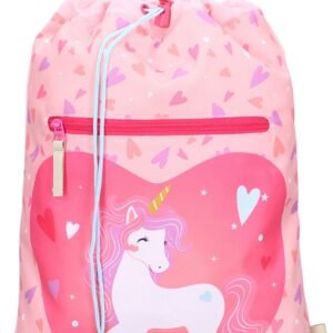 Roze Gymtas Eenhoorn – Happy Go Lucky | Kinder Gym- en Zwemtas