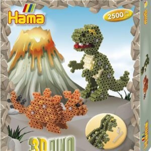 Hama Strijkkralen Set – Dinosaurus Thema (2500 kralen)