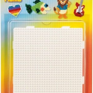 Hama strijkkralenbordjes vierkant – set van 4 stuks