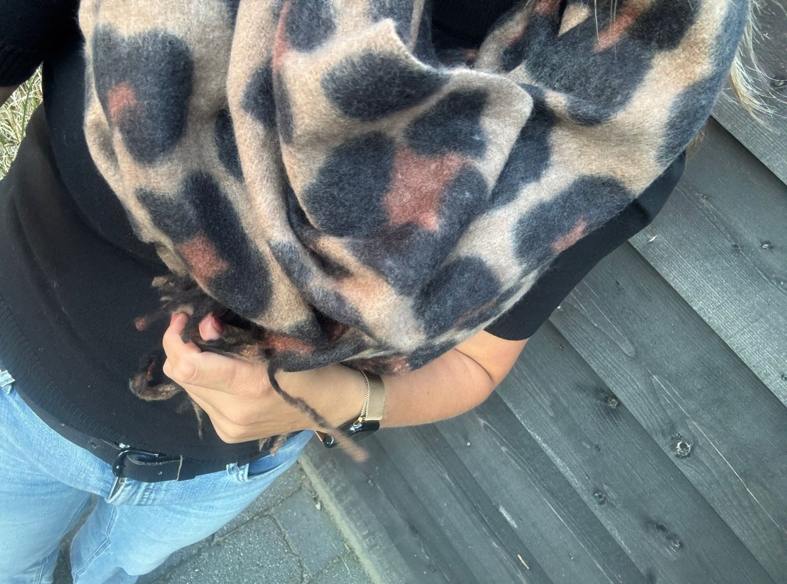 Sjaal | leopard | bruin