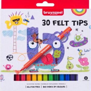 Bruynzeel Viltstiften – Set van 30 Kleuren
