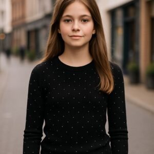 Longsleeve | zwart | glitter