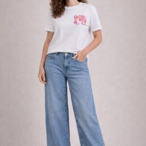 T-shirt | wit | good vibes Only