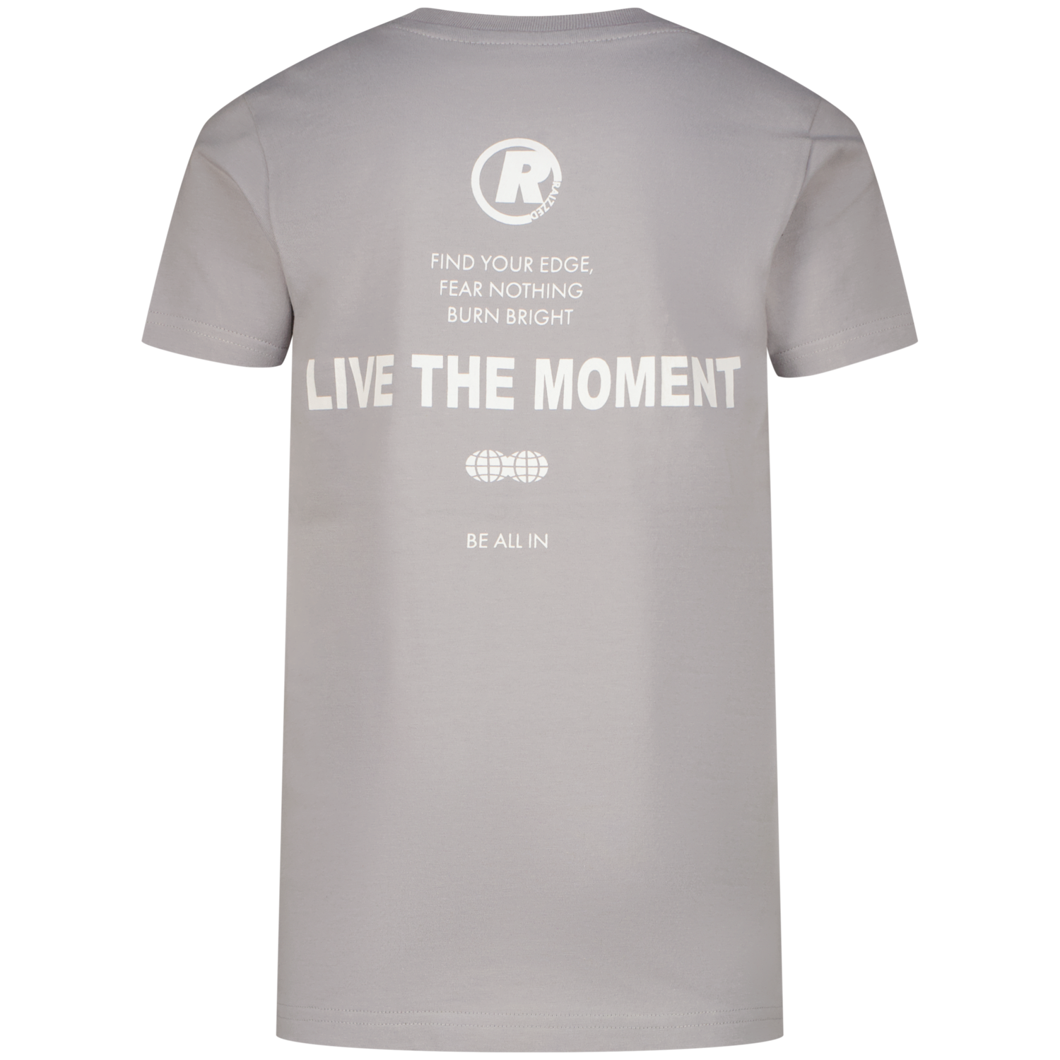 T-shirt | Backprint | Light Grey (Raizzed) - Afbeelding 2