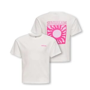 Only | T-shirt | wit | backprint