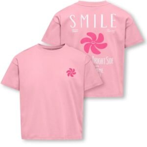 T-shirt | roze/lila/wit | Only