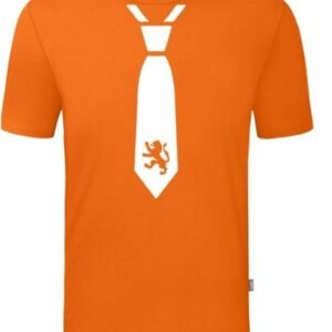 T-shirt | oranje | stropdas