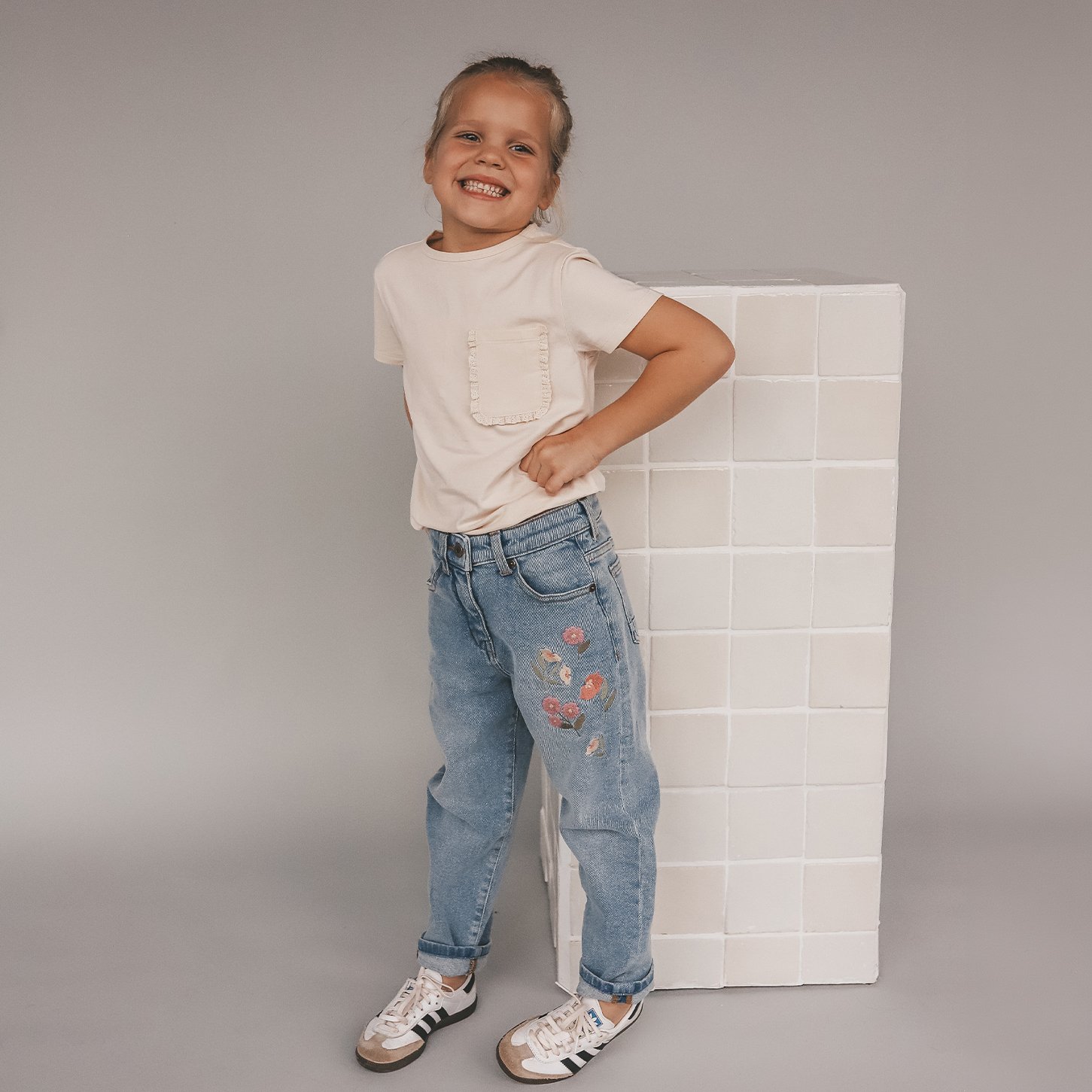 Your Wishes | Baggy jeans | bloem - Afbeelding 3