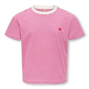 T-shirt | roze/wit | Only