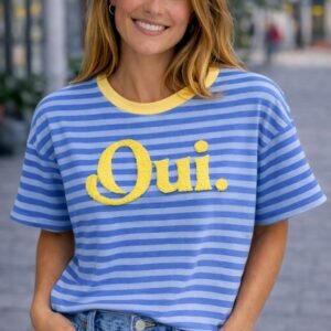T-shirt | gestreept | Qui | blauw