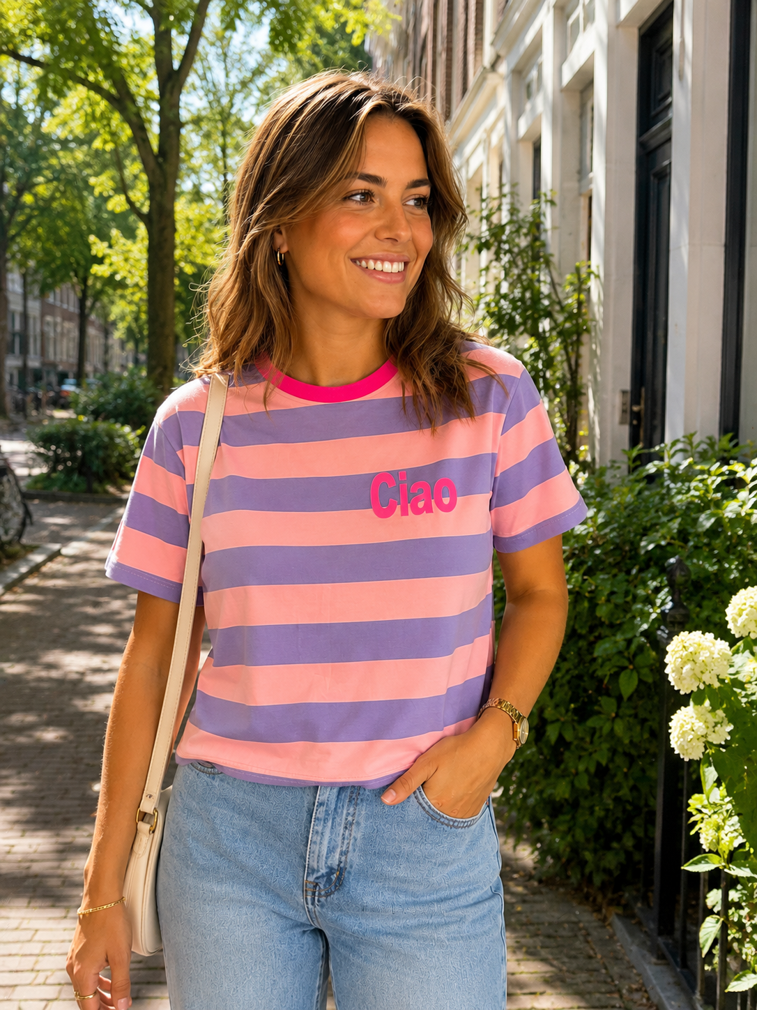 T-shirt | gestreept | ciao