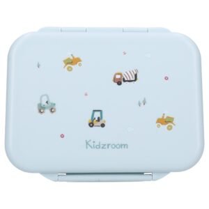 Kidzroom Lunchbox Little Story Vehicles Blauw