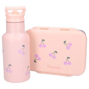 Kidzroom Drinkfles Nostalgia Cherry Roze – 350 ml