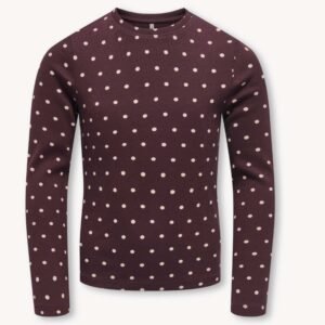 Longsleeve | Bruin | stippen