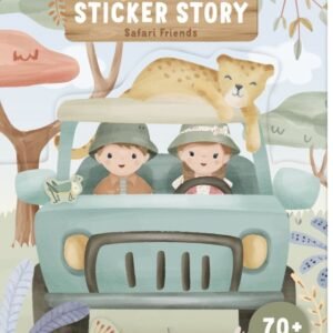 Little Dutch stickerboekje Safari – 70+ stickers met speelachtergrond