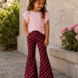 Flared | Bordeaux | hartjes