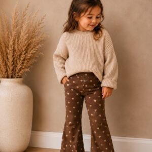 Flared | hartje | bruin | Kids en meer
