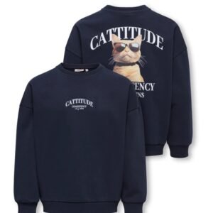 Sweater | cattitude | navy